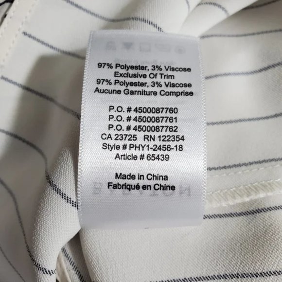 Aritzia Babaton Murphy White and Black Stripe Blouse - Picture 7 of 8